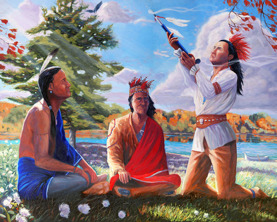The Great Law of Peace Painting by Steve Simon