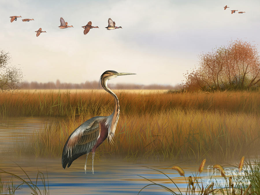 The Great Marsh-JP2859 Painting by Jean Plout