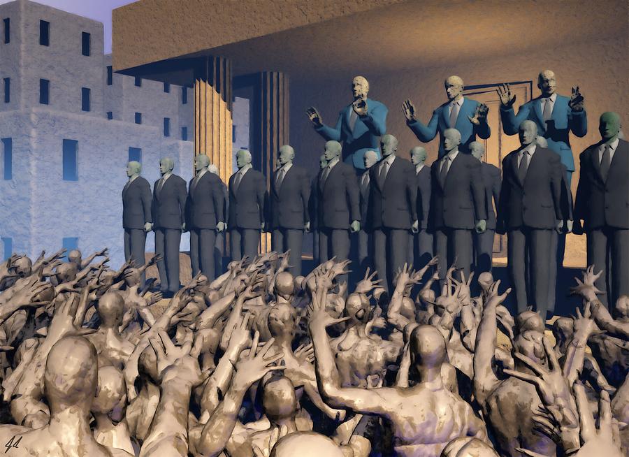 Surrealism Digital Art - The Great Mud Revolt by John Alexander
