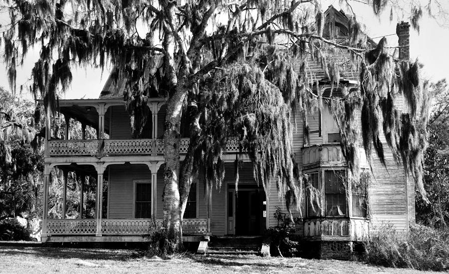 Black And White Photograph - The Great Old House by David Lee Thompson