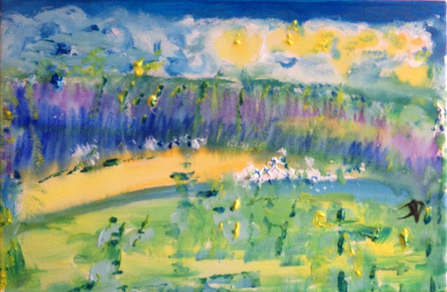 The great outdoors  Painting by Judith Desrosiers