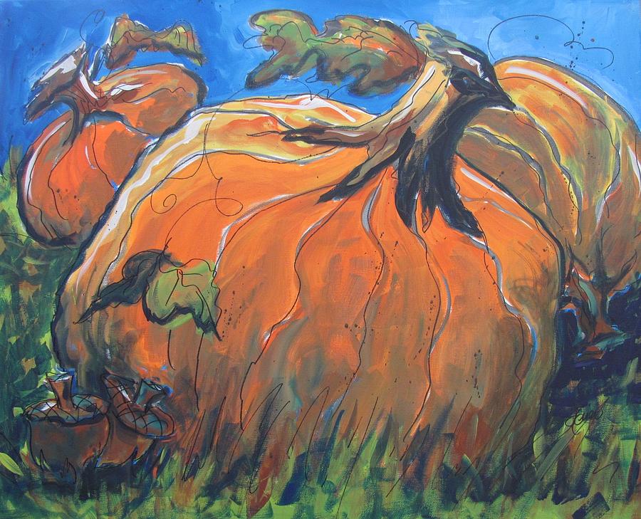 The Great Pumpkin Painting by Terri Einer