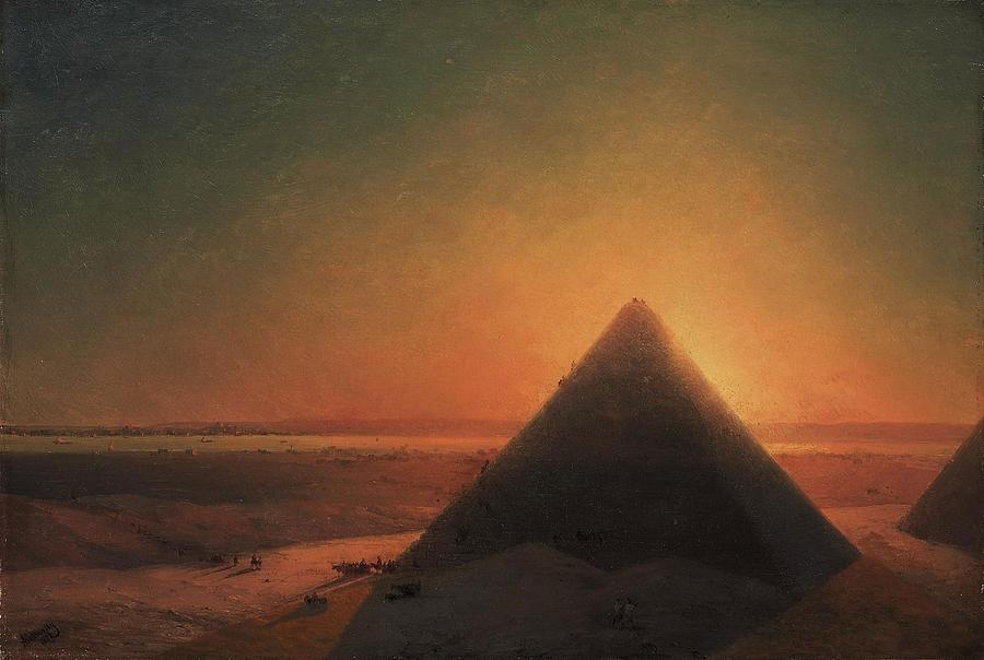 The Great Pyramid At Giza Painting