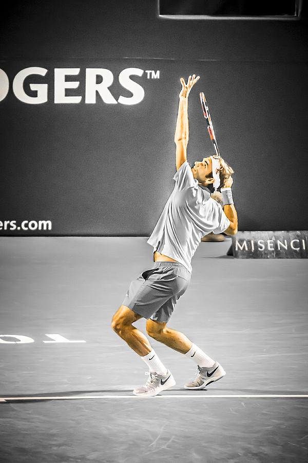 The Great Roger Federer Photograph by Bill Cubitt