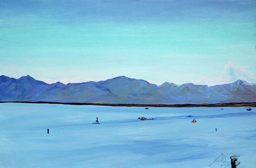The Great Salt Lake Painting by Joseph Demaree