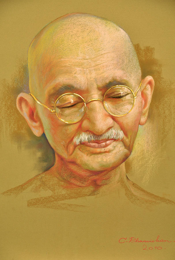 Old Man Painting - The Great Soul by Chonkhet Phanwichien Old Man Painting - The Great Soul by Chonkhet Phanwichien