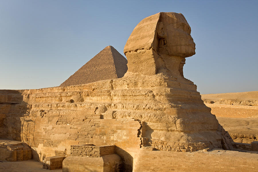 The Great Sphinx and Pyramid of Cheops Photograph by Aivar Mikko