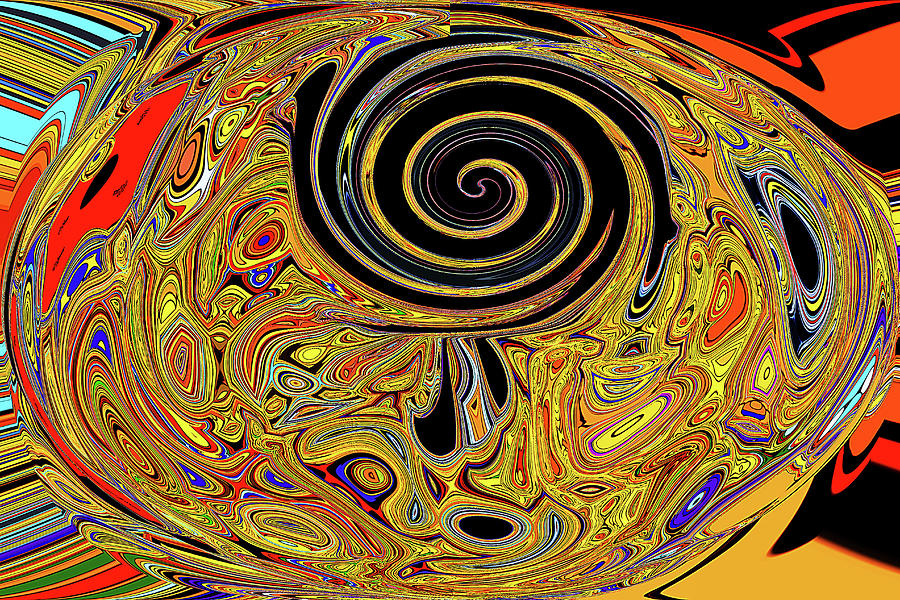 The Great Spiral Spot Digital Art by Tom Janca