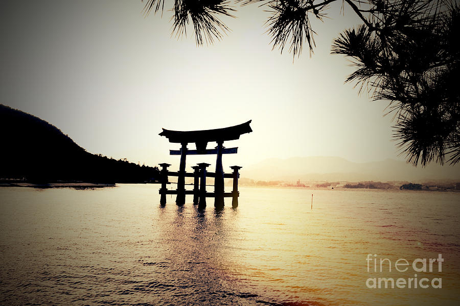 The great Torii  Photograph by HELGE Art Gallery