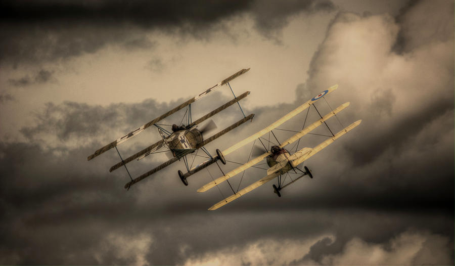 Plane Digital Art - The Great War Display Team Battle by Nigel Bangert