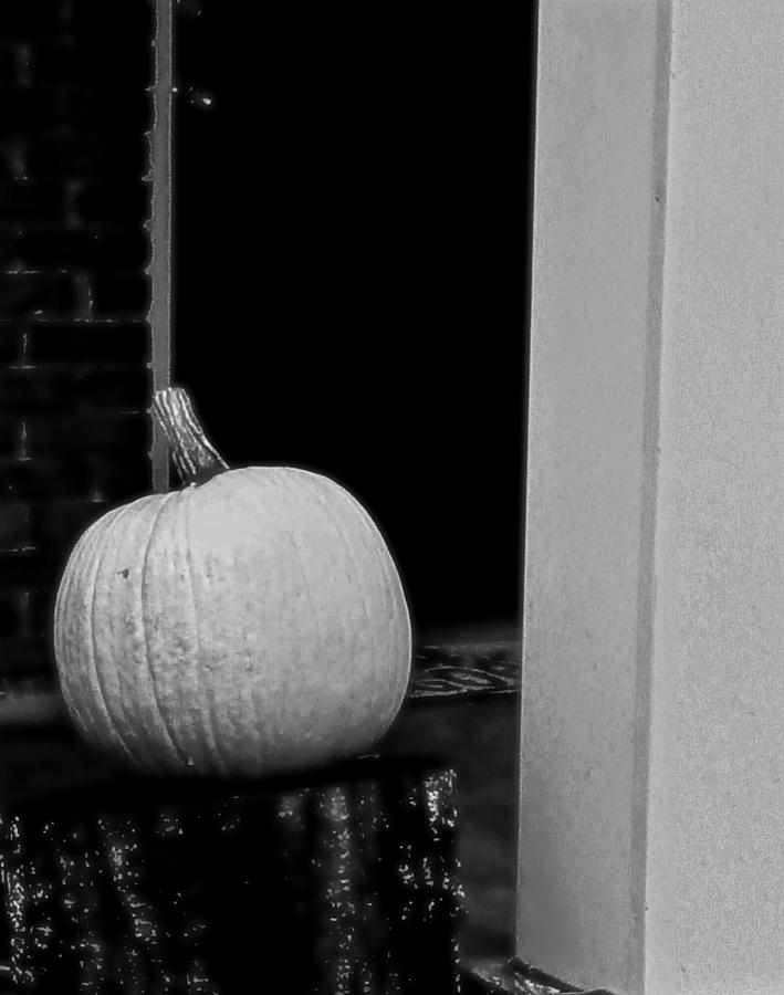 The Great White Pumpkin Photograph by Kathy Barney