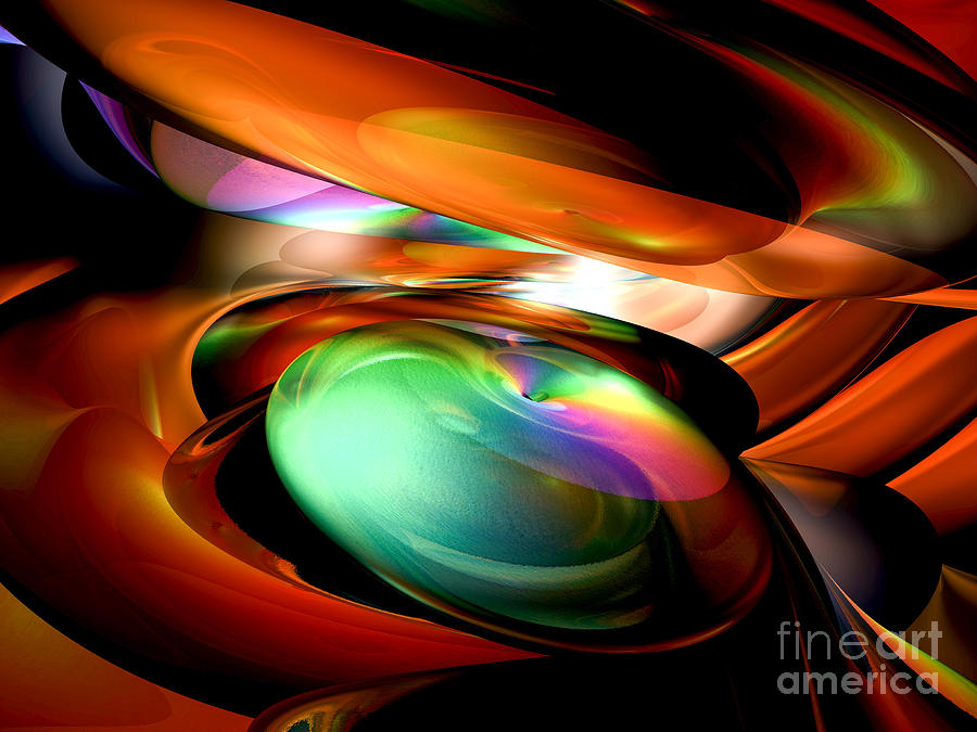 Abstract Digital Art - The Great Within Abstract by Alexander Butler