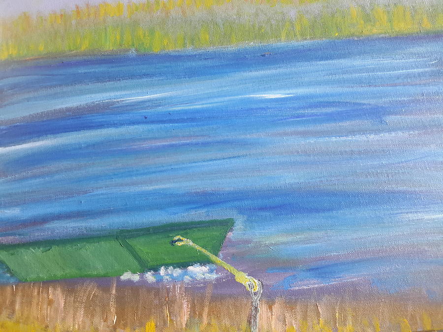 The Green Boat Painting