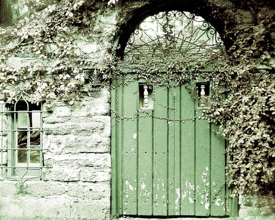 The Green Door Photograph by Angie Mahoney