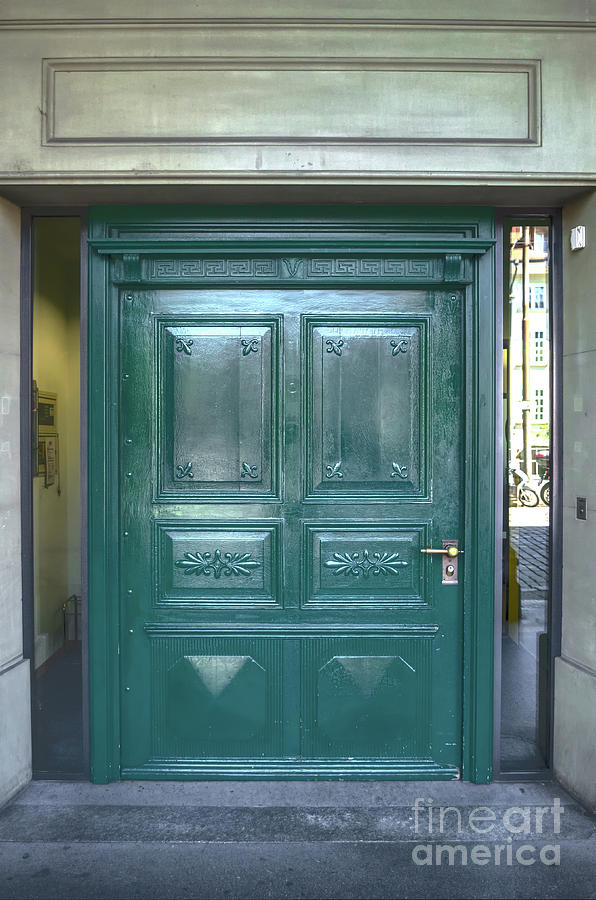 The Green Door Photograph by Michelle Meenawong