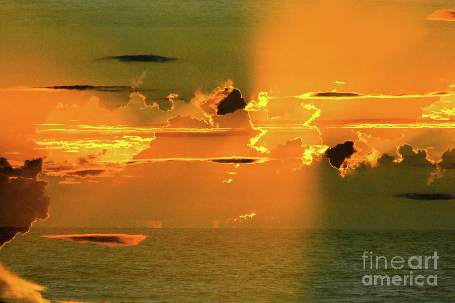 Green Flash Sunset I Photograph by Thomas Carroll