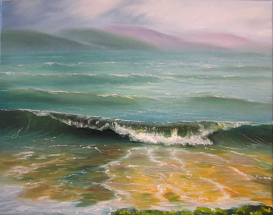 The Green-Green Sea Painting by Olga Kozulenko - Fine Art America