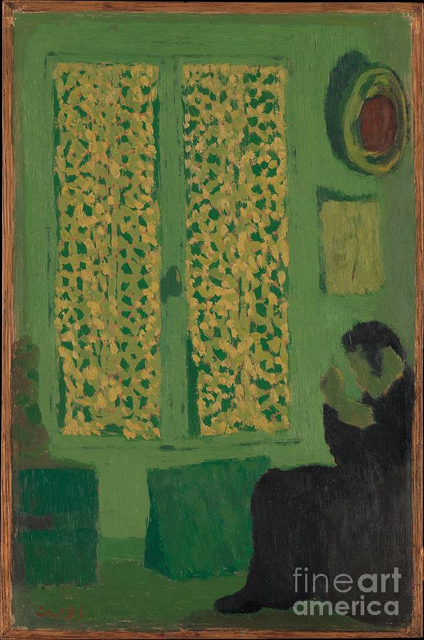 Edouard Vuillard Painting - The Green Interior by Celestial Images