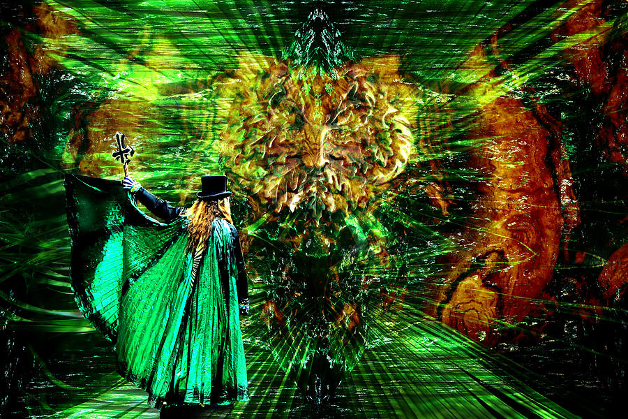 The Green Magician Digital Art by Lisa Yount