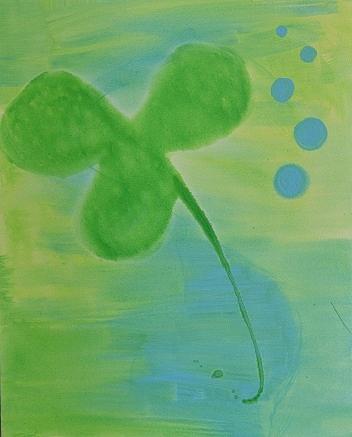 Abstract Painting - The Green Mint by Subi Sri Varshini J