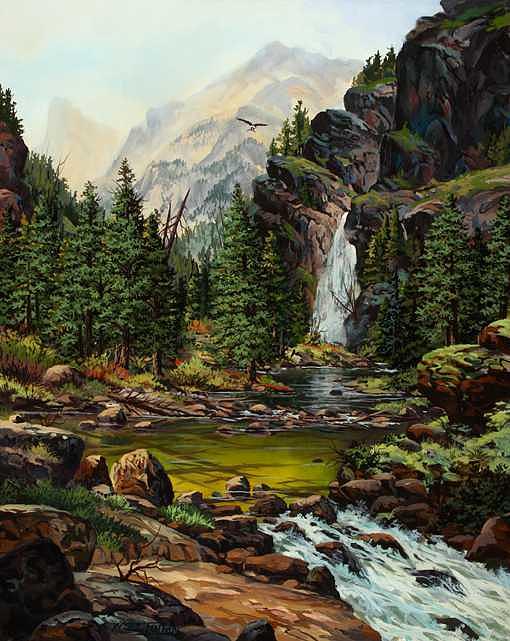 The Green Pool Painting by W Scott Fenton The Green Pool Painting by W Scott Fenton