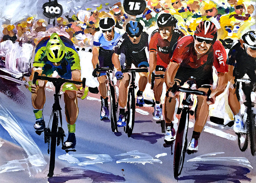 The Greipel Grimace Painting by Shirley Peters