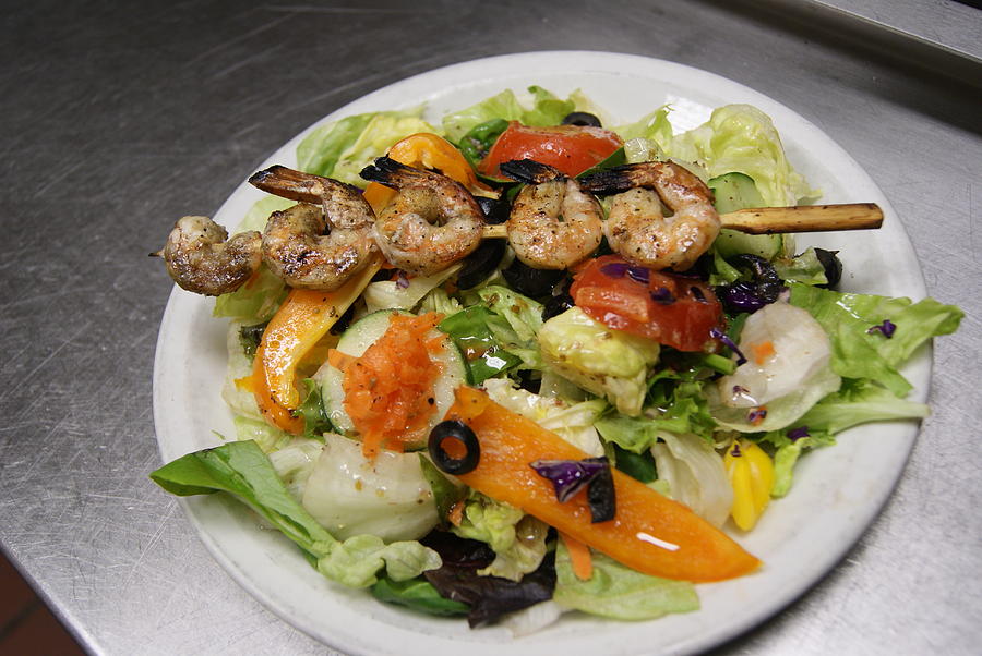 The Grilled Shrimp Salad Photograph by Margie Avellino