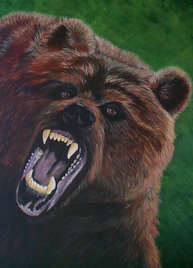 The Grizzly Painting by Linda Turner - Pixels