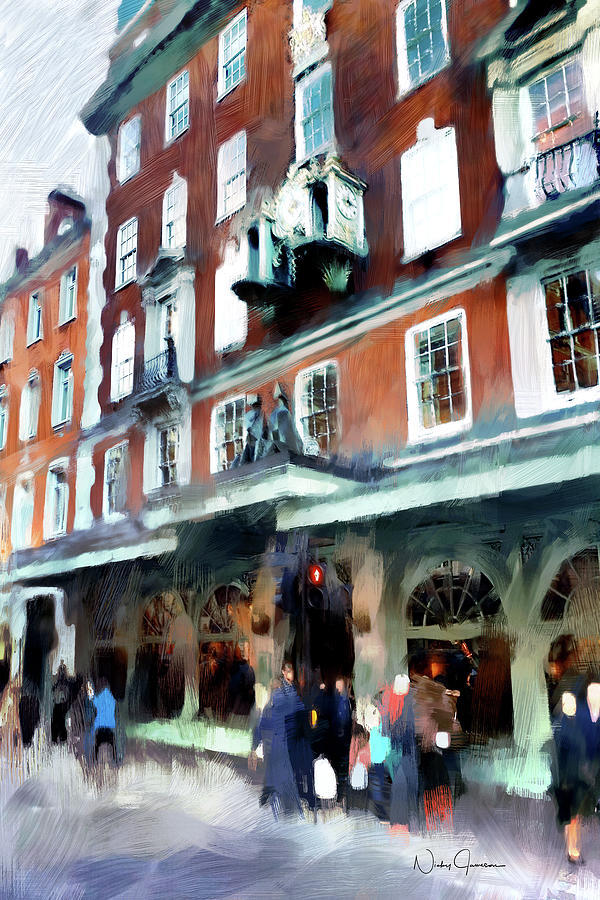The Grocer - Fortnum and Mason Digital Art by Nicky Jameson