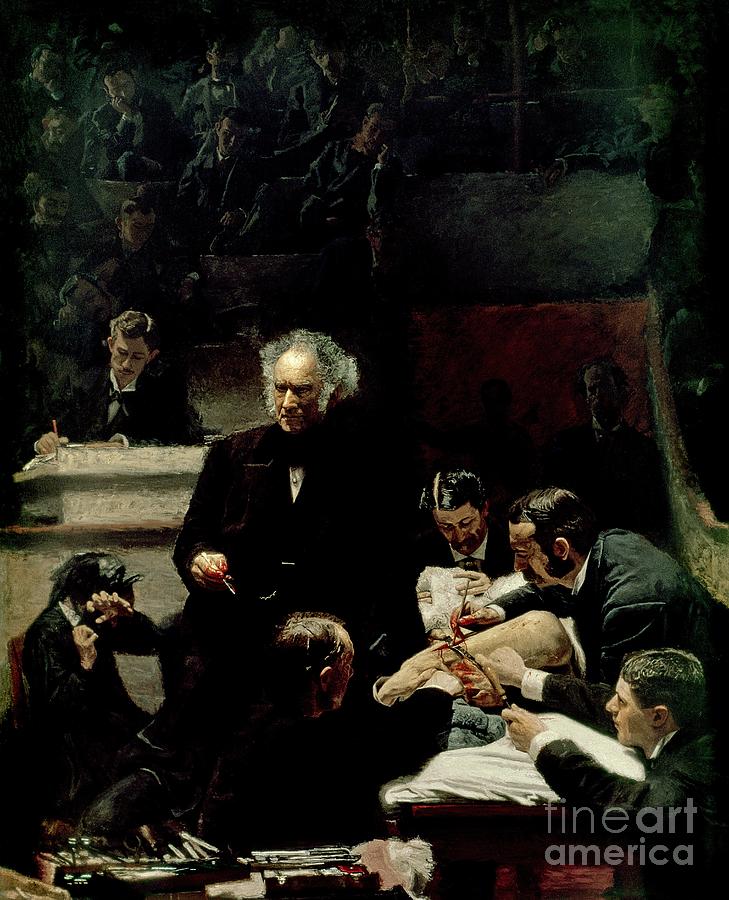 The Gross Clinic Painting by Thomas Cowperthwait Eakins