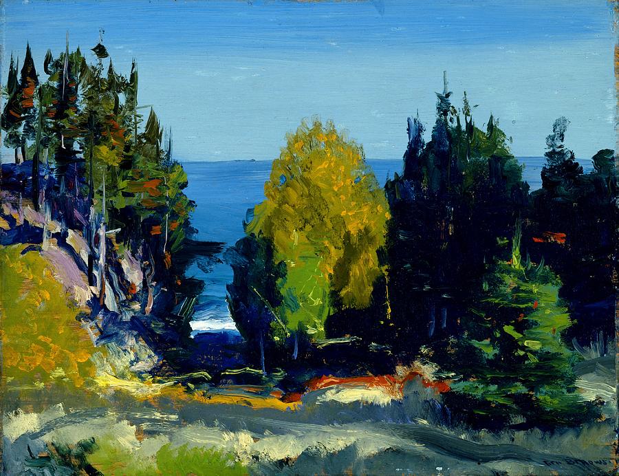 The Grove - Monhegan by George Bellows, 1911 Painting by Celestial Images
