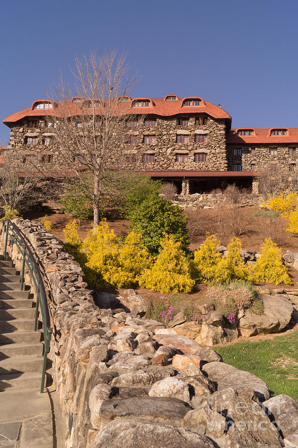 The Grove Park Inn in Early Spring from Below Photograph by MM Anderson