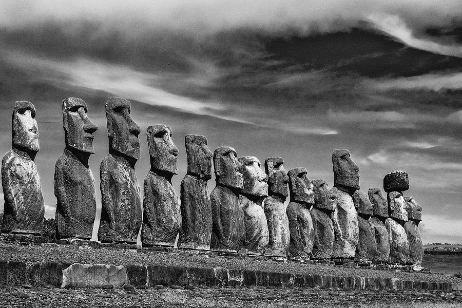 The Guardians - Easter Island Photograph by John Roach