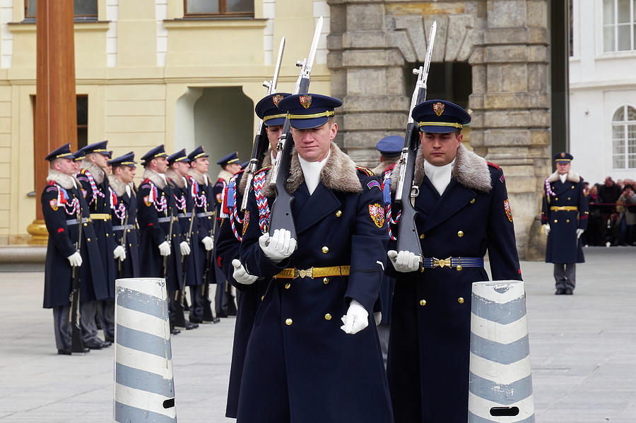 The Guards of the Democracy . Prague Castle. Prague spring 2017 Photograph by Jouko Lehto