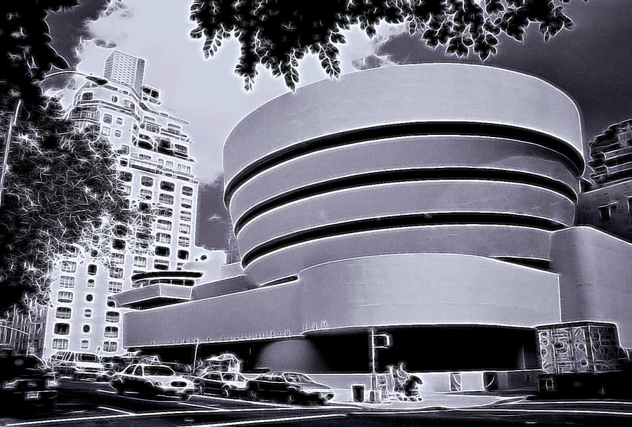 The Guggenheim Black and White Photograph by Allen Beatty