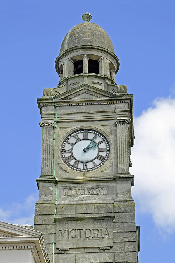 The Guild Hall Clock Tower, Newport Photograph by Rod Johnson