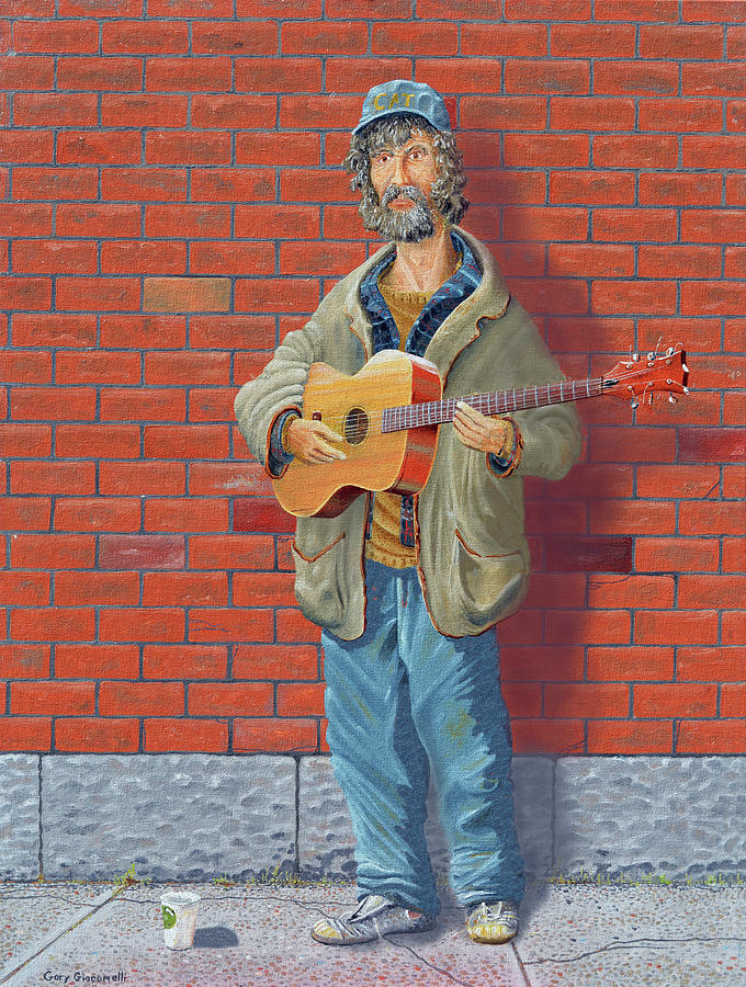 The Guitarist Painting by Gary Giacomelli