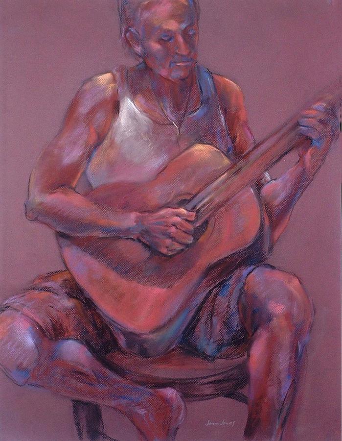 The Guitarist Painting by Joan Jones