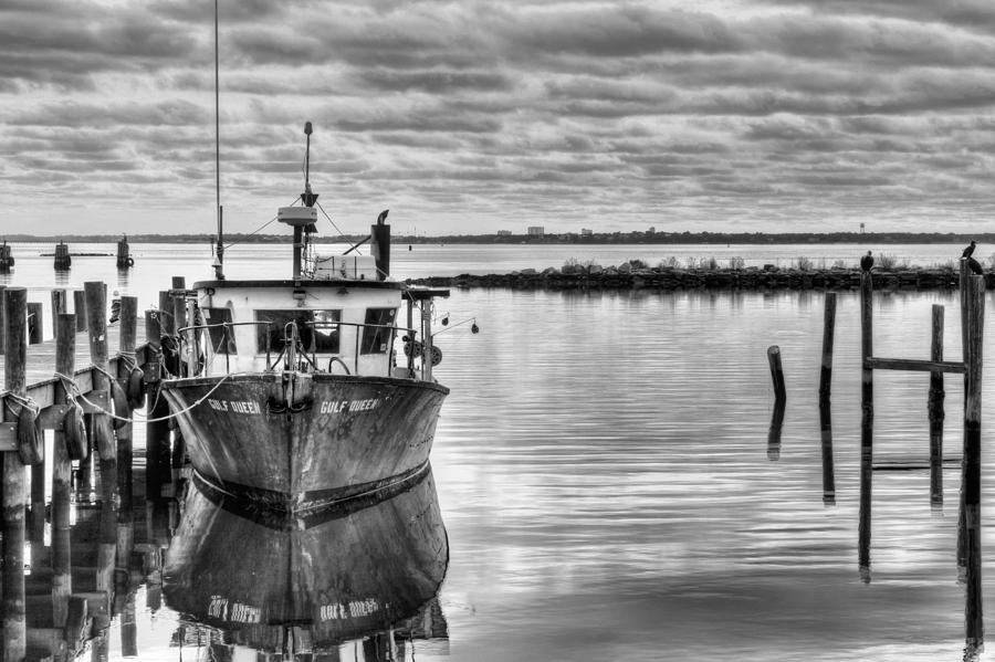 The Gulf Queen BW Photograph by JC Findley