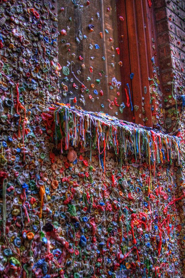 The Gum Wall - Seattle Photograph by David Patterson