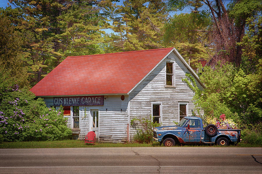 The Gus Klenke Garage Photograph by Susan Rissi Tregoning