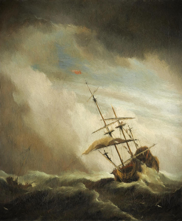 The Gust 2 Painting by Willem van de Velde
