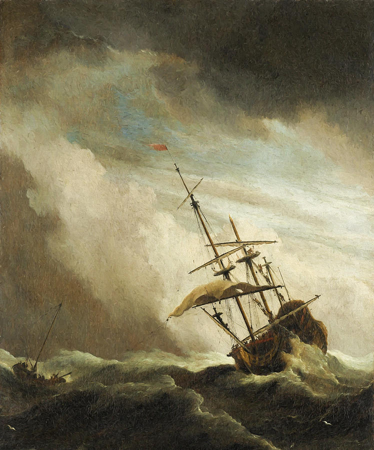 The Gust 3 Painting by Willem van de Velde