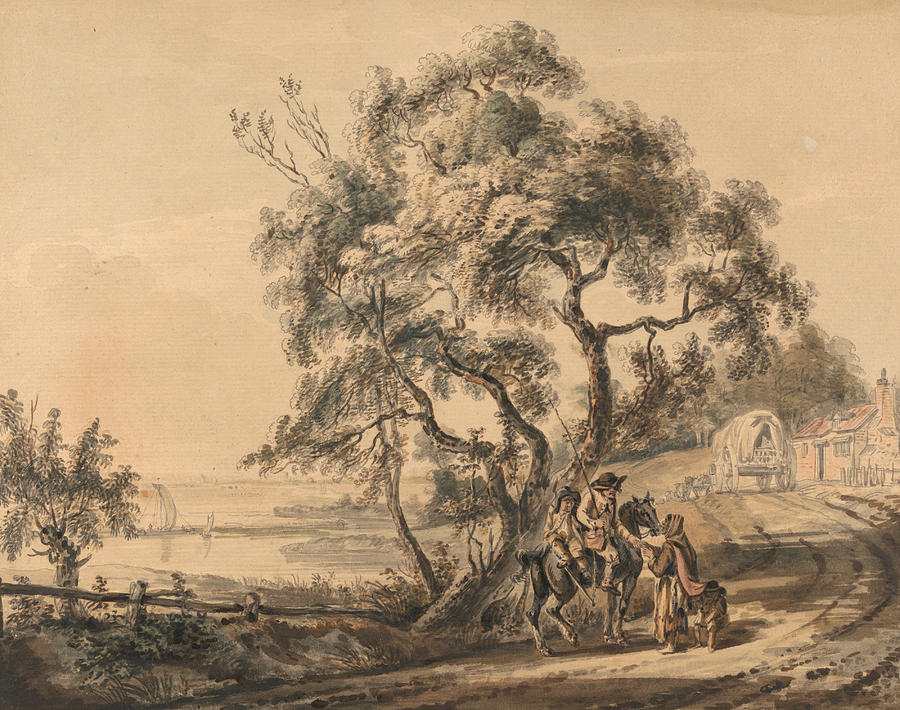 The Gypsy Fortune-Teller Painting by Paul Sandby