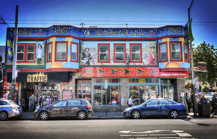 San Francisco Photograph - The Haight - Burger Urge - San Francisco by Jennifer Rondinelli Reilly - Fine Art Photography