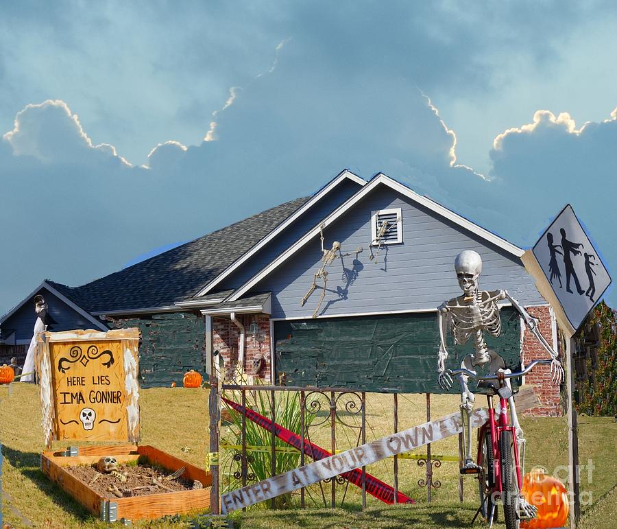 The Halloween Yard Photograph by Janette Boyd