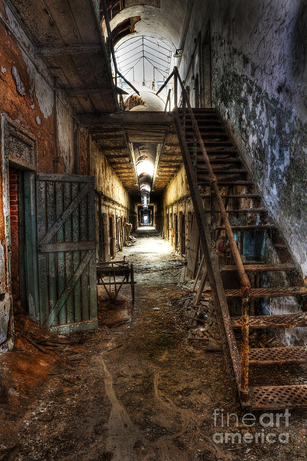 The Hallway of Broken Dreams - Eastern State Penitentiary - Lee Dos Santos Photograph by Lee Dos Santos