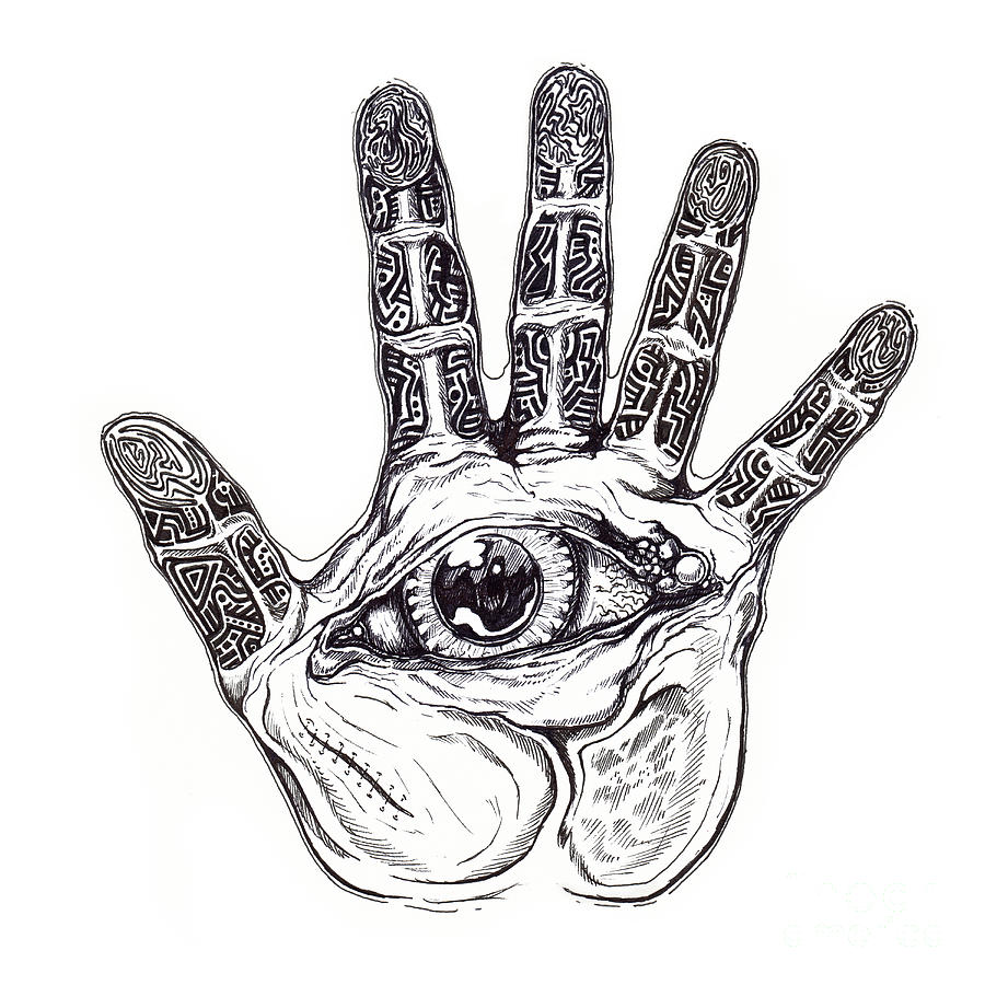 The Hand of Wisdom Drawing by Daniel Brunner Fine Art America