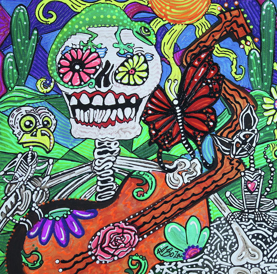 The Happy Dead Painting by Laura Barbosa - Fine Art America