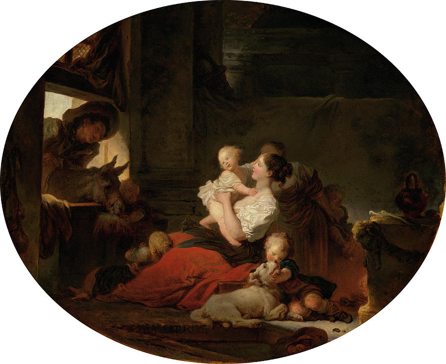 The Happy Family Painting by Jean-Honore Fragonard